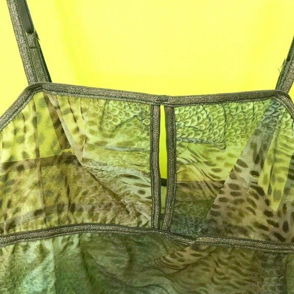 Fantasy Mesh Babydoll G-string Panties SET, M,L,XL, Jungle Leopard - Picture 2 of 4